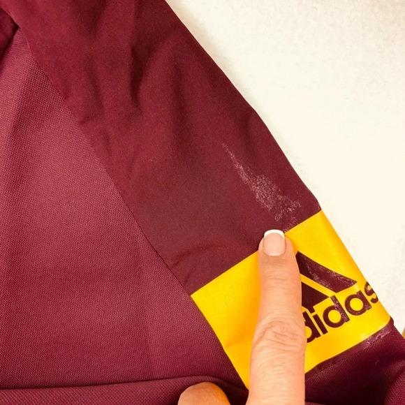 Adidas Arizonia State “Sun Devils” Maroon Full Zip Unisex Athletic Jacket Size L - Picture 16 of 16